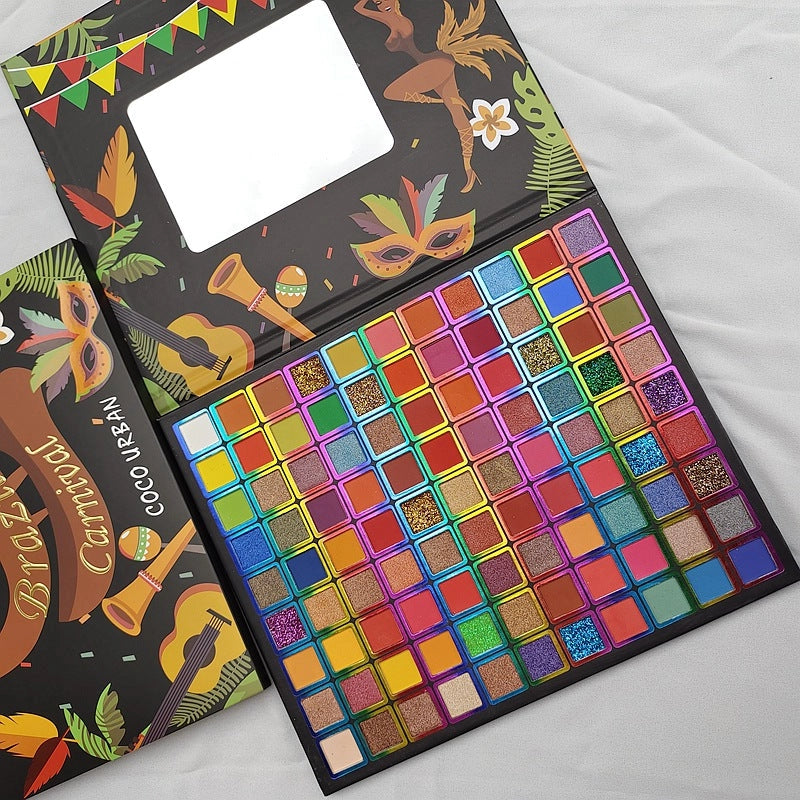 Pearlescent Eyeshadow Palette with 99 Vibrant Shades